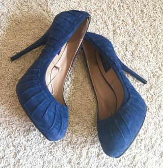 Tacones Zara Azul 40 Nuevos