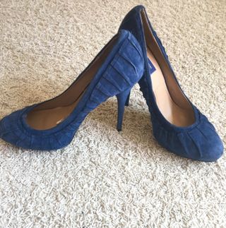 Tacones Zara Azul 40 Nuevos