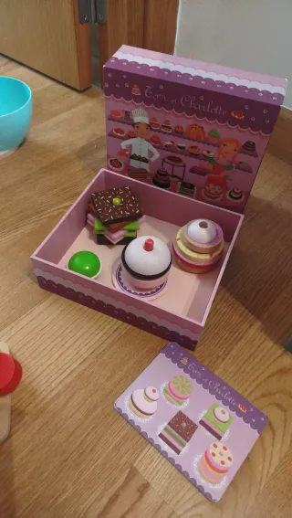 Cocina de juguete de madera