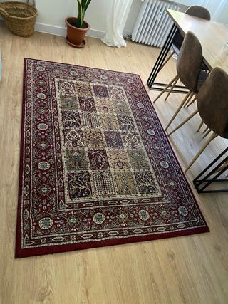 Tappeto Precious multicolore e rosso