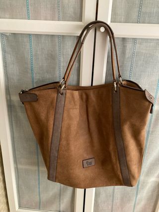 Bolso shopper marrón Punto Tres