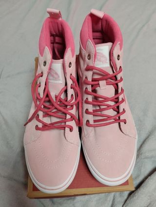 Zapatillas Vans Altas Rosas