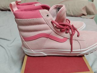 Zapatillas Vans Altas Rosas