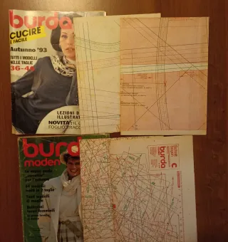 Due riviste Burda anno 1984 e 1993