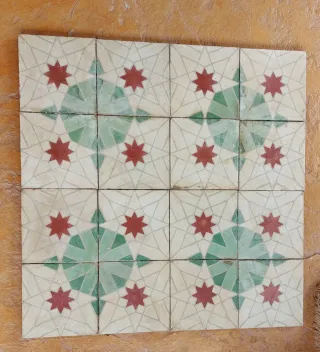 Losas hidráulicas antiguas auténticas.varios model