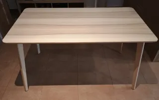 Mesa comedor madera redonda Ikea Lisabo