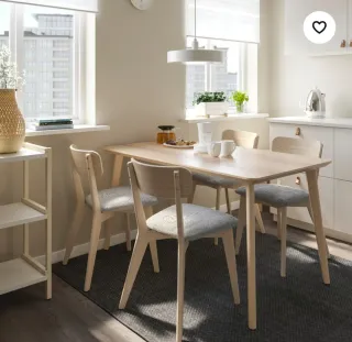 Mesa comedor madera redonda Ikea Lisabo
