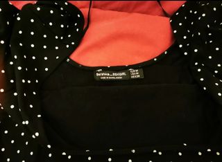 Top crop lunares Bershka talla M