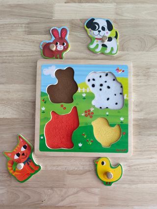 Puzzle Janod Texturas Animales
