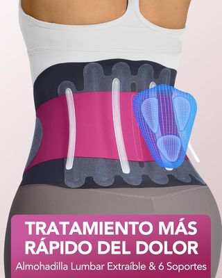 ✨ - Fitomo Faja Lumbar Hombre Mujer con Almohadill