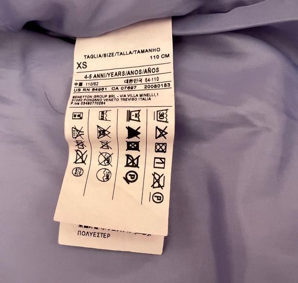 Chaqueta Benetton azul niña 4-5 años