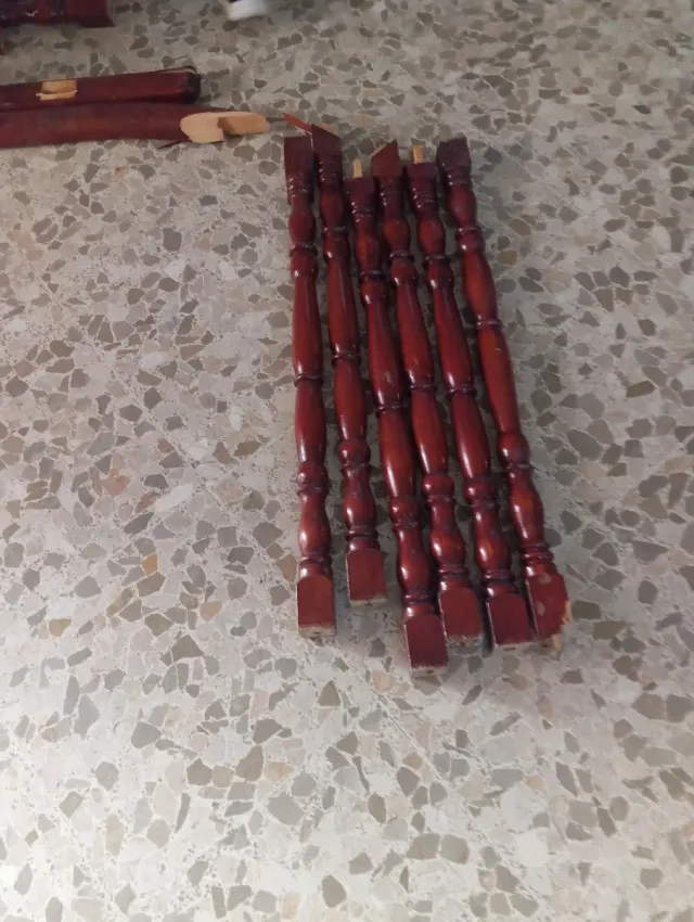 12 balaustres de madera para escalera (12 unidades