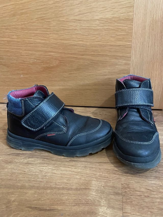 Zapatos Escolares Pablosky Negro Velcro