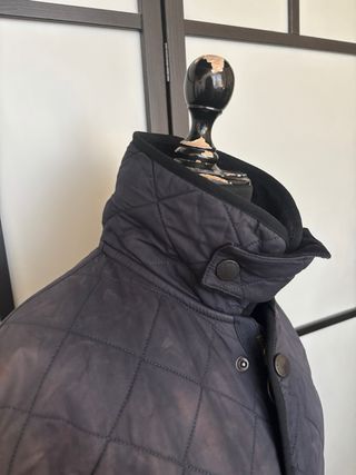 Barbour Polar Quilt Chaqueta Negra