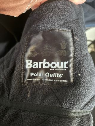 Barbour Polar Quilt Chaqueta Negra