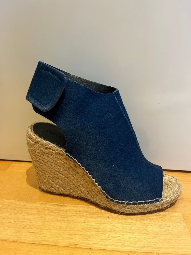 Cuña esparto Celine Paris azul