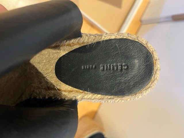 Cuña esparto Celine Paris azul