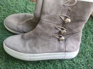 Botines J/Slides Beige/Marrón