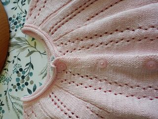 Cardigan maglia bambina 80 cm rosa con brillantini