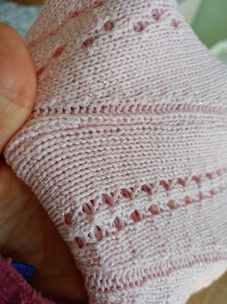 Cardigan maglia bambina 80 cm rosa con brillantini