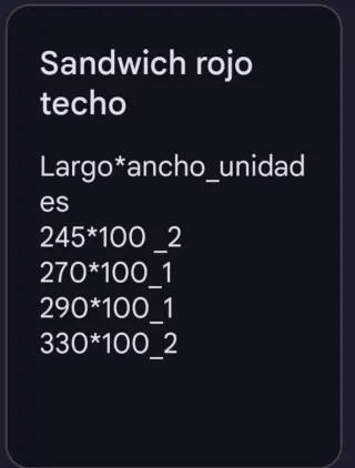 Techo Sandwich Panel
