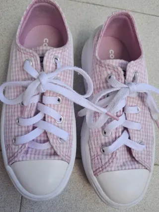 Converse Niña Vichy Blanco/Rosa