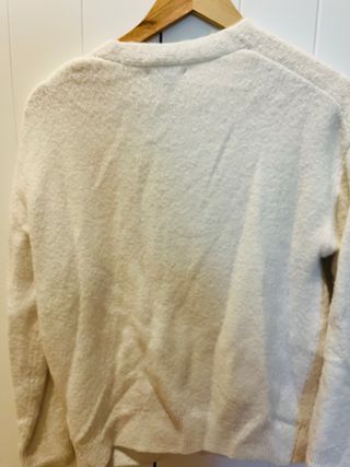 Chaqueta Kiabi Lana Blanca Botones Dorados Talla S