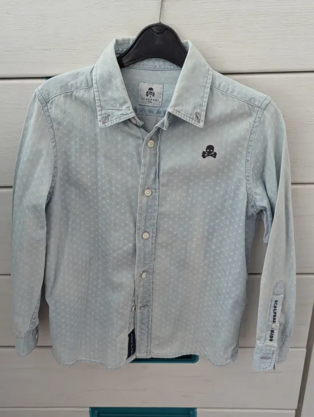 Camisa Scalpers niño azul