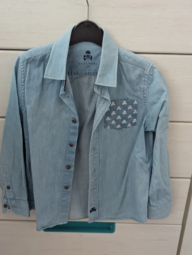 Camisa Scalpers niño azul