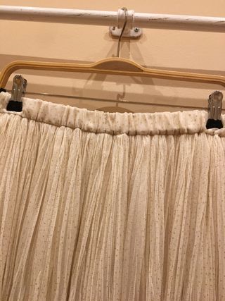 Falda tul H&M beige talla única