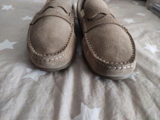 Mocasines piel  Nobuck Niña/o Talla 36 Camel 