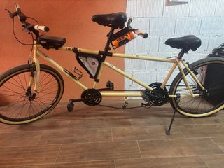 Bicicleta Tándem Color Crema