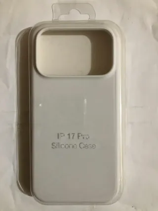 Cover iPhone 17 Pro Silicone Bianco