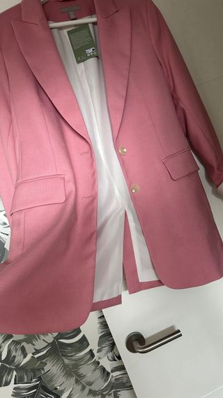 Blazer H&M Rosa Talla XS Nuevo con Etiquetas