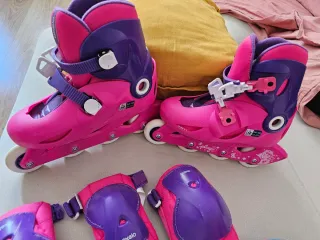 Patines rosas y morados talla 34-36