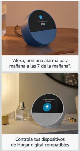 Echo Spot(modelo 2024) con Alexa— Nuevo, sin abrir