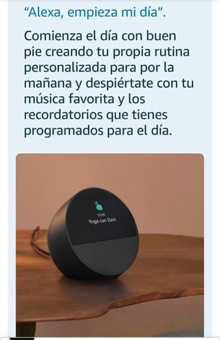 Echo Spot(modelo 2024) con Alexa— Nuevo, sin abrir
