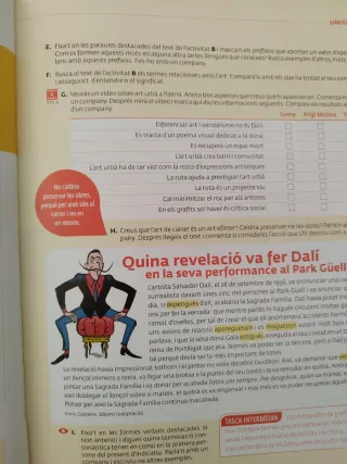 A punt. Curs de català. Llibre de l'alumne, 5 i ex