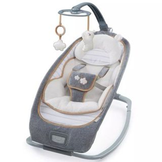 Hamaca Mecedora Bebé Gris y Blanco