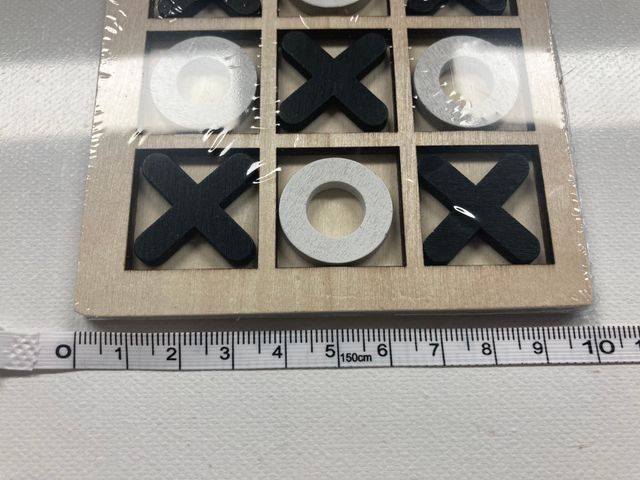 Set di giochi da tavolo in legno Tic Tac Toe (Confezione da 9)
