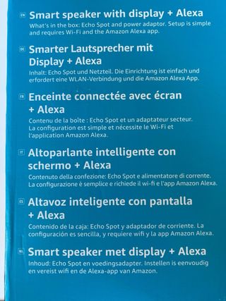 Echo Spot(modelo 2024) con Alexa— Nuevo, sin abrir