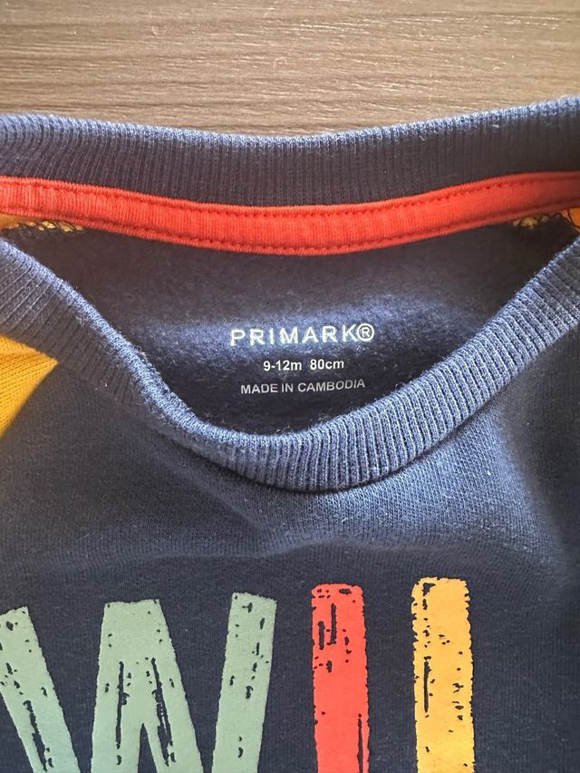 Felpa Primark taglia 12 mesi 80 cm