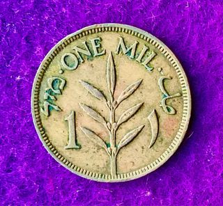 ESCASA MONEDA PALESTINA. 1 MIL 1942.