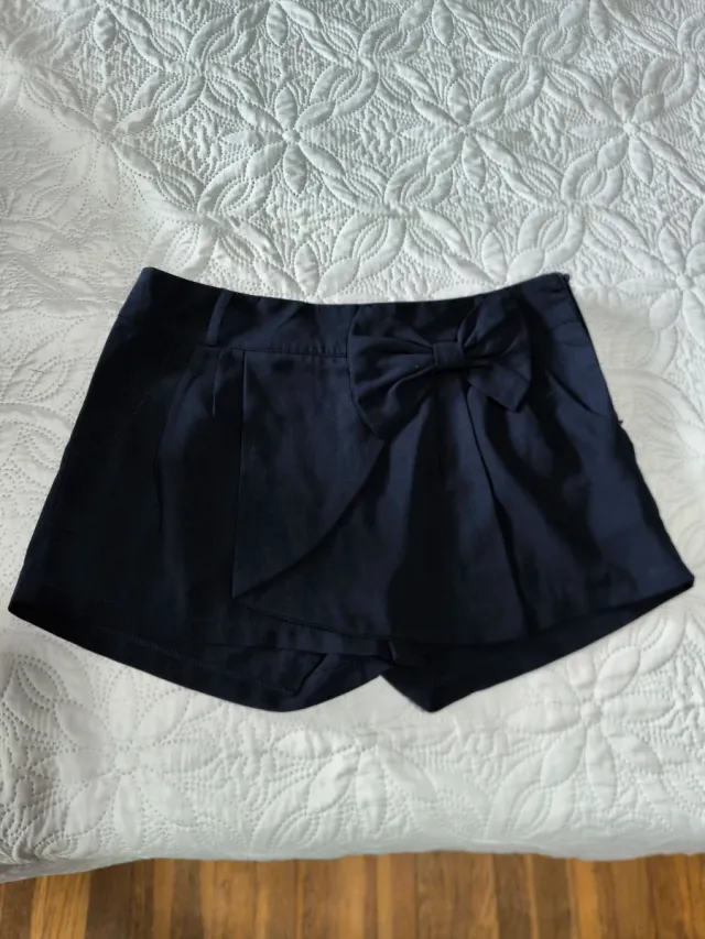 Shorts Azul Marino con Lazo