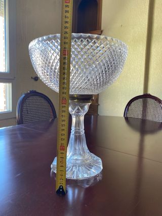 Jarrón de cristal tallado