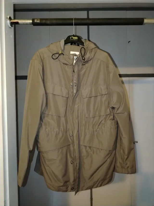 Giacca a vento Timberland grigio impermeabile