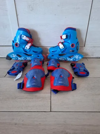 Patines Oxelo Niños Talla 28-30 + Protecciones