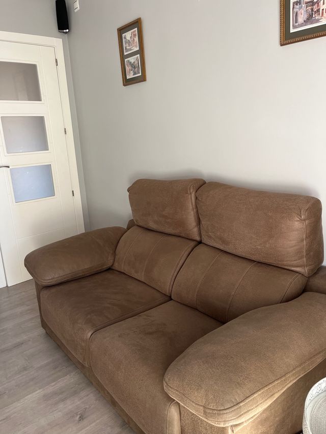 Par de sofás marrón como nuevos (2)
