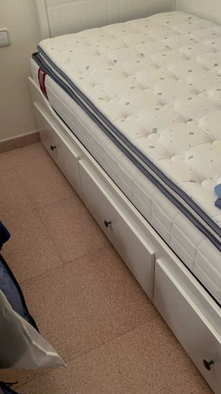 Cama nido Ikea Hemnes + Colchón Lo Mónaco.