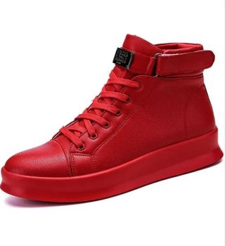 Zapatillas altas rojas unisex talla 44